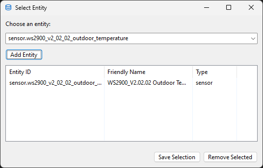 Sensors - add entity sensor