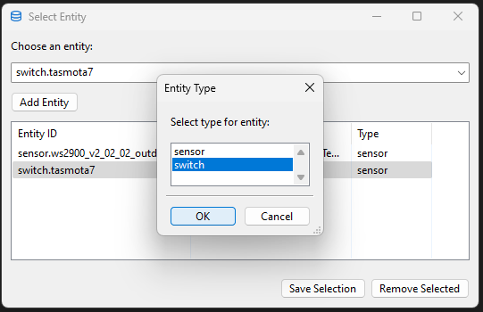 Sensors - add entity switch